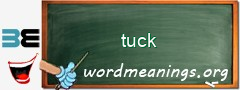 WordMeaning blackboard for tuck